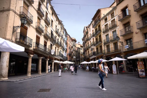 Teruel Spanya Eylül 2022 Torico Meydanı Şehirdeki Sembolik Yerlerden Birisidir — Stok fotoğraf
