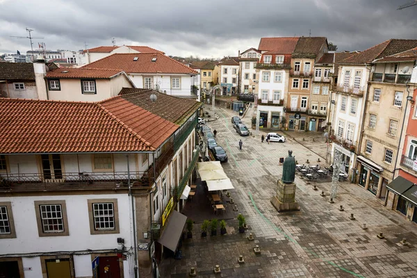 Viseu Πορτογαλία Ιανουαρίου 2023 Πλατεία Ντον Ντουάρτε Είναι Μια Πόλη — Φωτογραφία Αρχείου