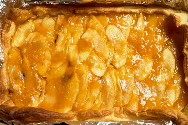 Яблочный Пирог Называемый Тарте Татен Франции — стоковое фото