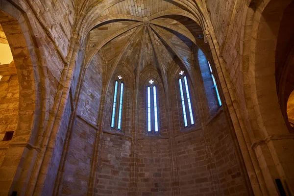 Aguilar Campoo Palencia 圣玛丽亚 雷亚尔修道院它是一座建于12世纪至13世纪的前修道院 风格从罗马式向哥特式过渡 — 图库照片