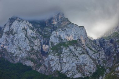 Avrupa 'nın zirveleri. İspanya 'daki Cantabrian dağlarının manzarası.