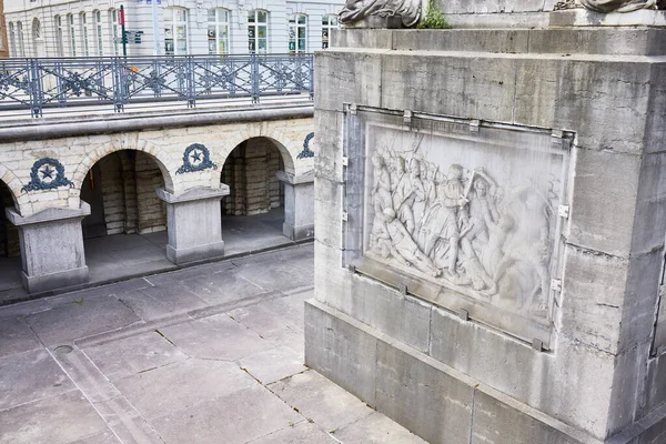 Brüksel Belçika Temmuz 2023 Şehitler Meydanı Belçika Nın Bağımsızlığı Için — Stok fotoğraf