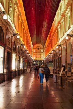 Brüksel (Belçika), 22 Temmuz 2023. Saint Hubert Galerileri. 19. yüzyılın ortalarında I. Leopold tarafından Avrupa 'da ilk kez bu tür bir tören düzenlenmiştir..