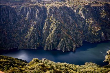 Canyons of the Sil River. This spectacular landscape is formed by the course of the Sil River as it passes through the provinces of Lugo and Ourense, in Galicia (Spain) clipart