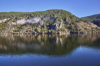 Sil Nehri 'nin Kanyonları. Bu muhteşem manzara, Galiçya 'da (İspanya) Lugo ve Ourense eyaletlerinden geçerken Sil Nehri' nin akışı ile şekillenir.)