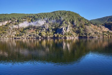 Canyons of the Sil River. This spectacular landscape is formed by the course of the Sil River as it passes through the provinces of Lugo and Ourense, in Galicia (Spain) clipart