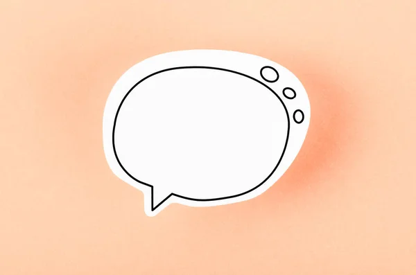 Bulă Vorbire Comunicare Spațiu Copiere Concepte Vorbire Fundal Frumos — Fotografie, imagine de stoc
