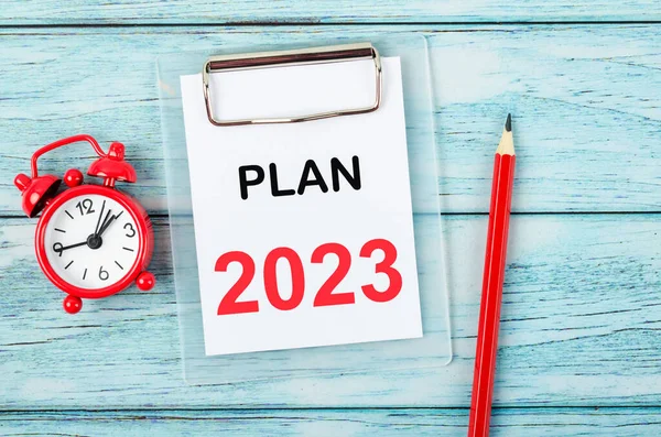 2023 Plan Doelstelling Target Setting List Voor 2023 Jaar Met — Stockfoto