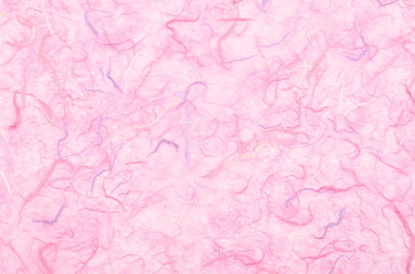 ピンクの手作り桑の紙の質感の背景 — ストック写真