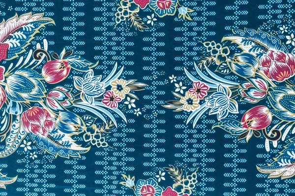 Pozadí Vzorem Sarong Batika Thajsku Tradiční Batika Sarong Asijských — Stock fotografie