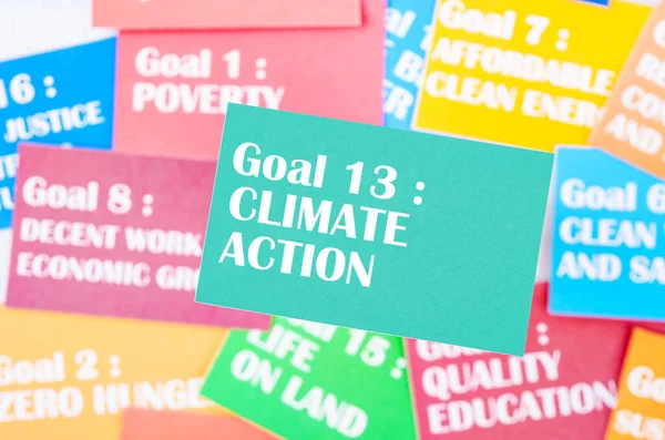 Goal 13 : Climate action. The SDGs 17 development goals environment. Environment Development concepts.