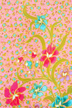 Sanat Malezya ve Endonezya Batik desen güzel