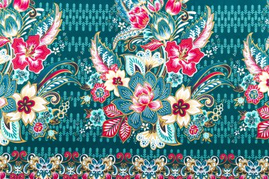 Sanat Malezya ve Endonezya Batik desen güzel