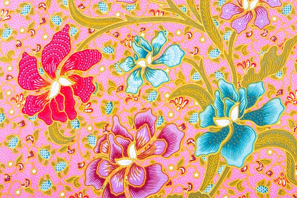 Piękne Sztuki Malezyjski Indonezyjski Batik Wzór — Zdjęcie stockowe