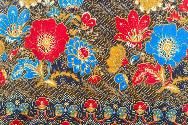 Pattern Flower Batik Background — Stock Photo, Image