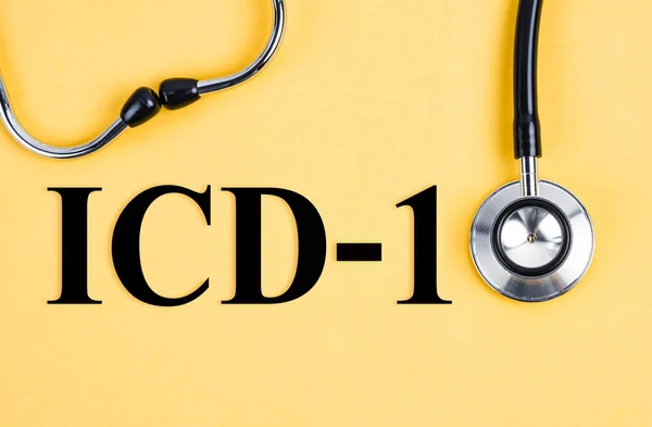 Icd Або International Classification Diseases Related Health Problem Revision Text — стокове фото