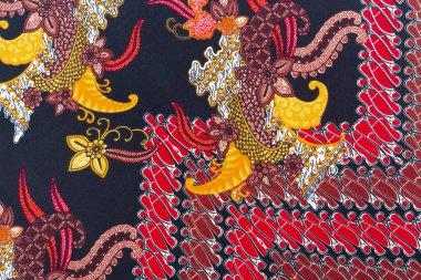 Geleneksel batik sarong desen arkaplanı