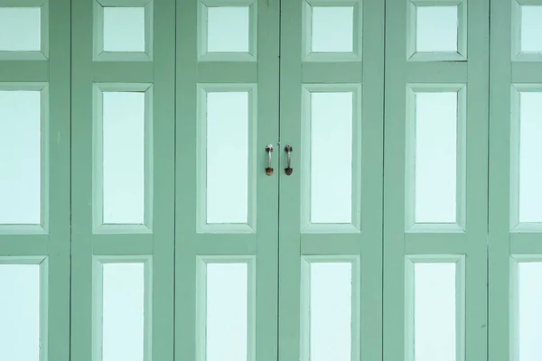 旧木门的蓝绿色纹理背景 — 图库照片