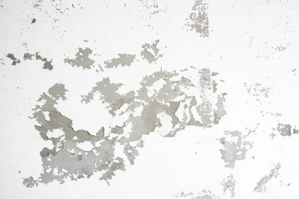 Weiße Verwitterte Wand Mit Abblätterndem Farbhintergrund — Stockfoto