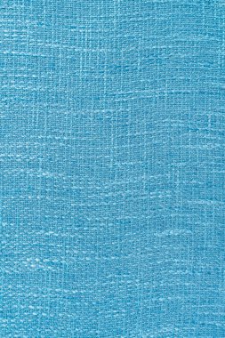 Arkaplan olarak açık mavi renk kumaş dokusunu kapat.