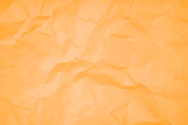Fond Abstrait Texture Papier Couleur Orange Froissé — Photo