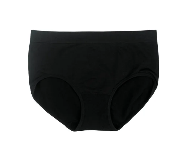 Black Underpants Isolated White Background Clipping Path — Stock Photo, Image