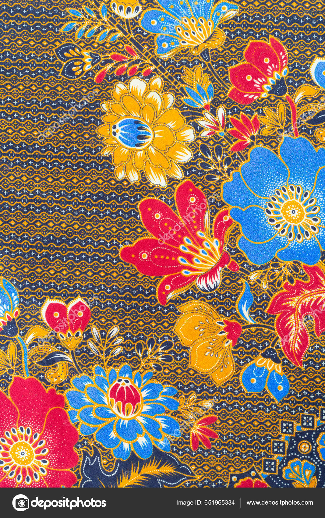 Batik Design Malaysian Traditional Concept Stock Photo by gamjai