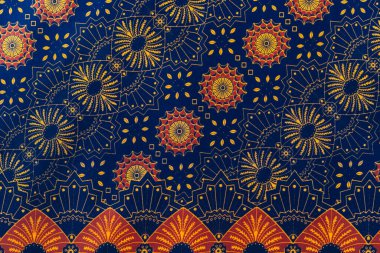 Arkaplan için Endonezya Batik Deseni. 