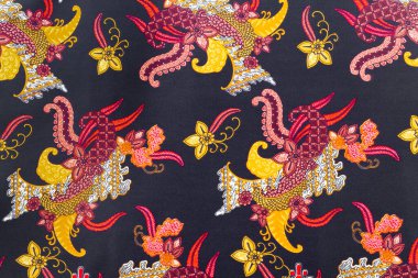 Arkaplan için Endonezya Batik Deseni. 