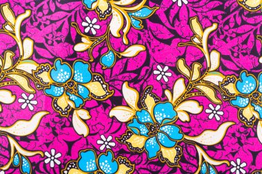 Geleneksel Malezya konseptinde Batik tasarımı.