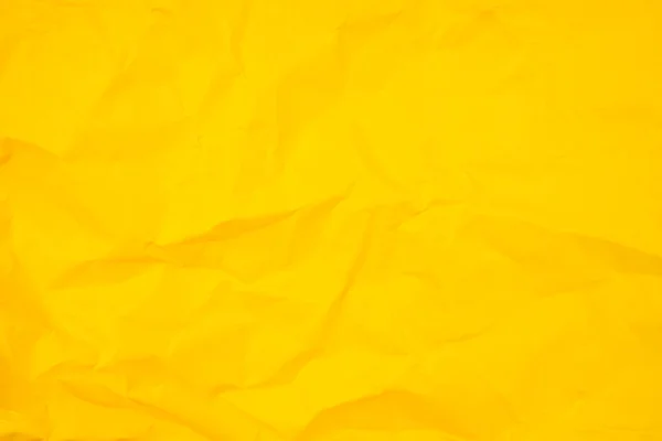 Fundo Abstrato Textura Papel Amarelo Amassado — Fotografia de Stock