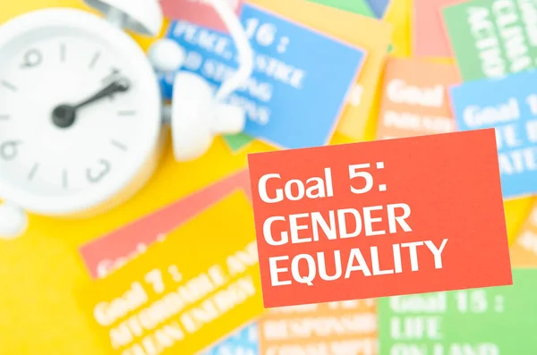 Goal 5 : Gender Equality. The SDGs 17 development goals environment. Environment Development concepts.