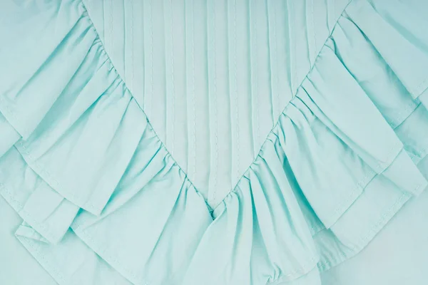 Turquoise Gekleurde Doek Stof Textuur — Stockfoto
