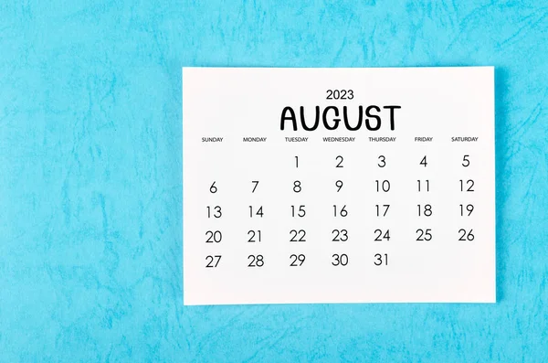 Maj 2023 Månadskalender För 2023 Blå Bakgrund — Stockfoto