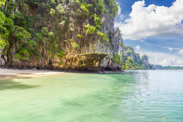 Travel vacation background - Tropical island with blue sky, Phuket, Thailand.