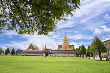 Wat Phra Kaeo, Zümrüt Buddha Tapınağı, Bangkok Tayland.