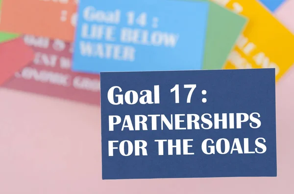 Goal 17 : Partnerships for the goals. The SDGs 17 development goals environment. Environment Development concepts.