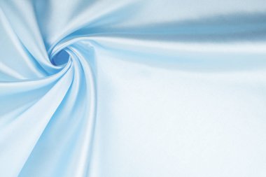 Arkaplan için mavi saten kumaş dokusu