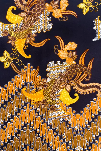 Tecido Batik Multicolorido Tecido Tradição Cultura Tecido Tecer Estilo Desgaste Fotografias De Stock Royalty-Free