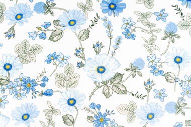 Renkli Retro Duvar Kalıbının Çiçek Süslemeli Parçası.