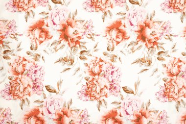 Renkli retro duvar halısı desenli, arka plan olarak kullanışlı çiçek süsü. Çiçekli tekstil ya da kumaş, makro shot. Kumaş dokusu. doku, tekstil, kumaş,