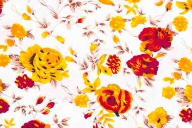 Geleneksel Tayland tarzı el yapımı batik kumaş dokusunun yakın çekim deseni