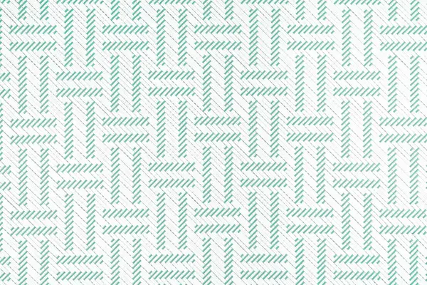 Yeşil ve beyaz renkli plastik dokuma deseni. Paspaslar, sepetler ya da rattan mobilyalar için popüler bir model..