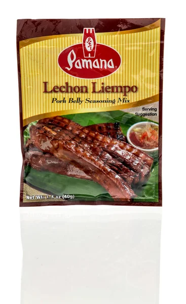 Winneconne Maart 2023 Een Pakket Van Pamana Lechon Liempo Varkensbuik — Stockfoto