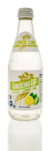 Winneconne Mart 2023 Bir Şişe Ginseng Limon Suyu Izole Edilmiş — Stok fotoğraf