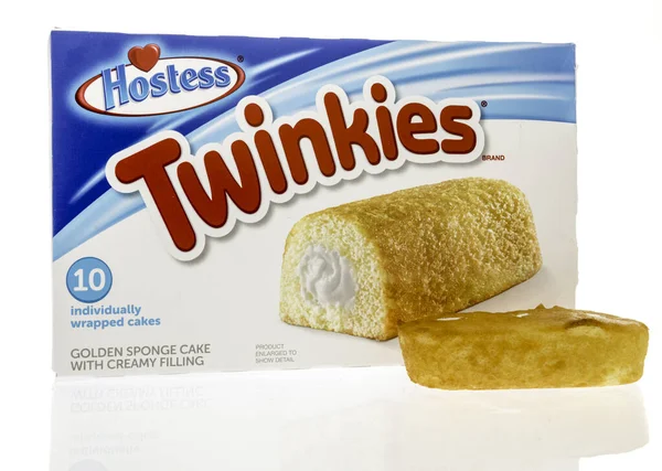 Winneconne Lipca 2023 Pakiet Żywności Hostess Twinkies Odosobnionym Tle Zdjęcie Stockowe