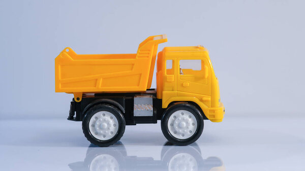 truck toy on a white background