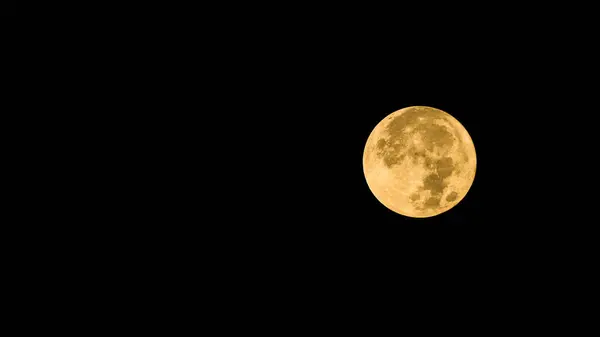 Prawdziwe Zbliżenie Fotografowania Super Pełni Księżyca — Zdjęcie stockowe