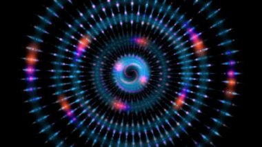 Soyut tünel neon ışıkları arka planı