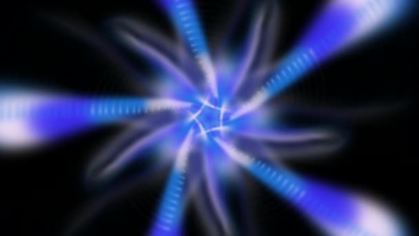 Абстрактний Гіпнотичний Рух Магічних Вогнів Калейдоскопа — стокове відео
